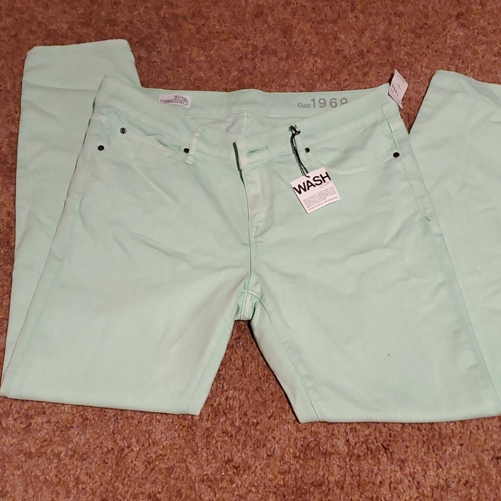 Light green color jeans